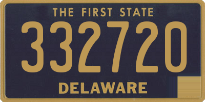 DE license plate 332720