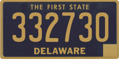 DE license plate 332730