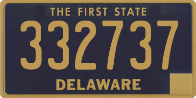 DE license plate 332737