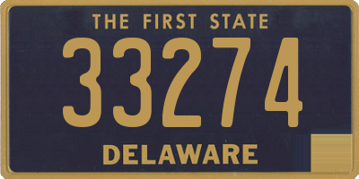 DE license plate 33274