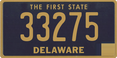 DE license plate 33275