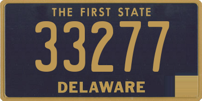 DE license plate 33277