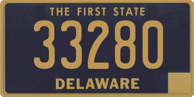 DE license plate 33280