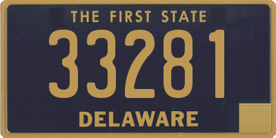 DE license plate 33281