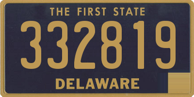 DE license plate 332819