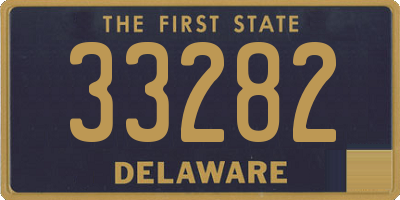 DE license plate 33282