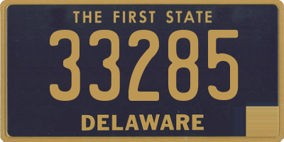 DE license plate 33285