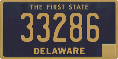 DE license plate 33286