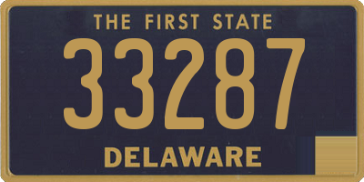 DE license plate 33287