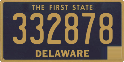 DE license plate 332878