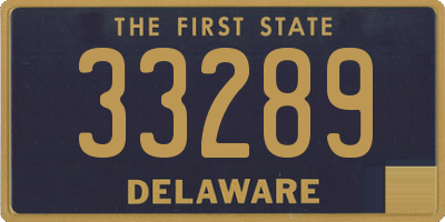 DE license plate 33289