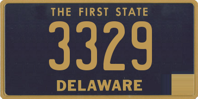 DE license plate 3329