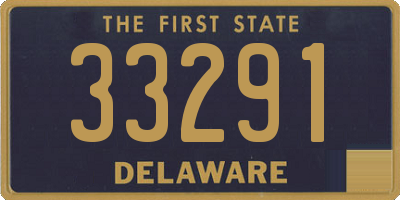 DE license plate 33291