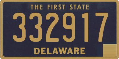 DE license plate 332917