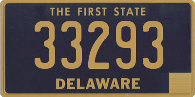 DE license plate 33293