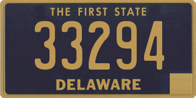 DE license plate 33294