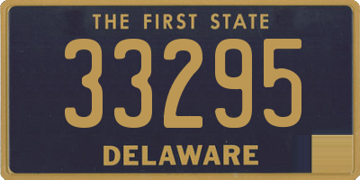 DE license plate 33295