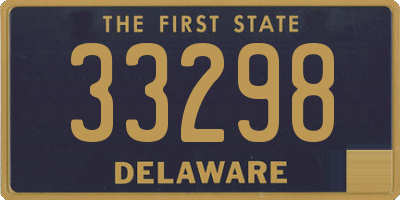 DE license plate 33298