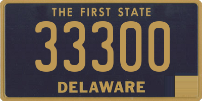 DE license plate 33300