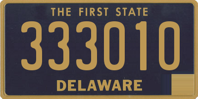 DE license plate 333010