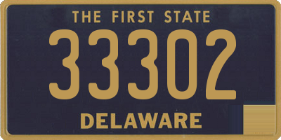 DE license plate 33302