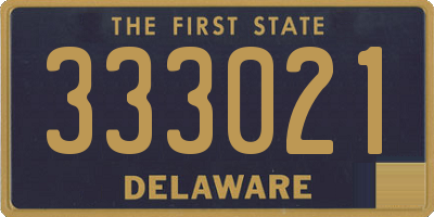 DE license plate 333021