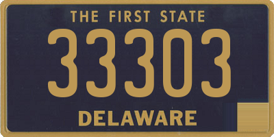 DE license plate 33303