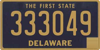 DE license plate 333049