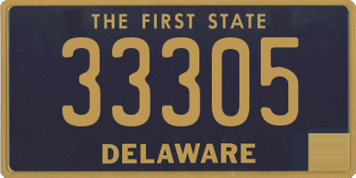 DE license plate 33305