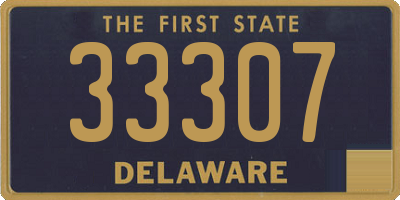 DE license plate 33307