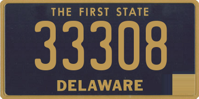 DE license plate 33308