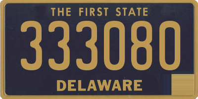DE license plate 333080