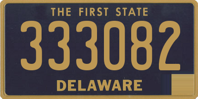 DE license plate 333082
