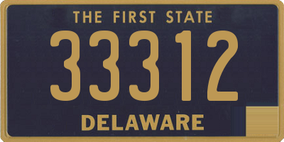 DE license plate 33312