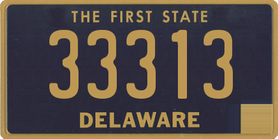 DE license plate 33313