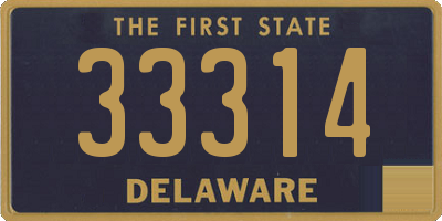 DE license plate 33314