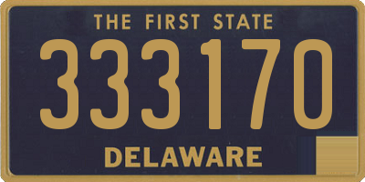 DE license plate 333170