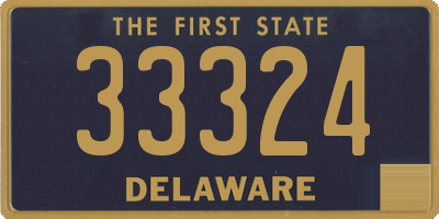 DE license plate 33324