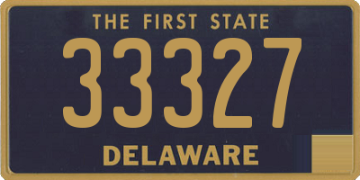 DE license plate 33327