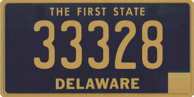 DE license plate 33328