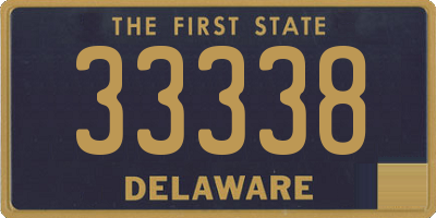 DE license plate 33338