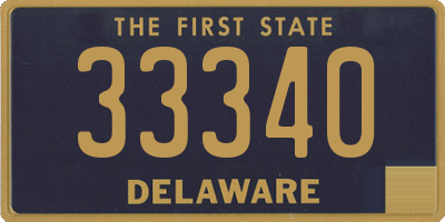 DE license plate 33340