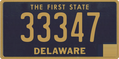 DE license plate 33347