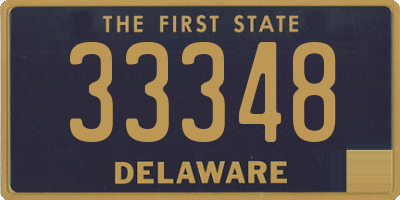 DE license plate 33348