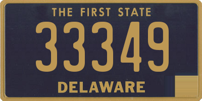 DE license plate 33349