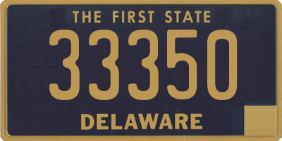 DE license plate 33350