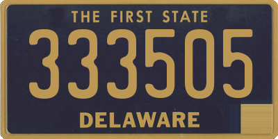 DE license plate 333505