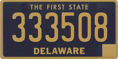 DE license plate 333508