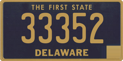 DE license plate 33352