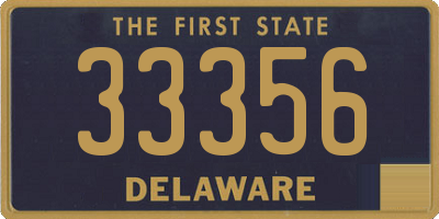 DE license plate 33356